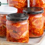kimchi jars horizontal on a baking tray